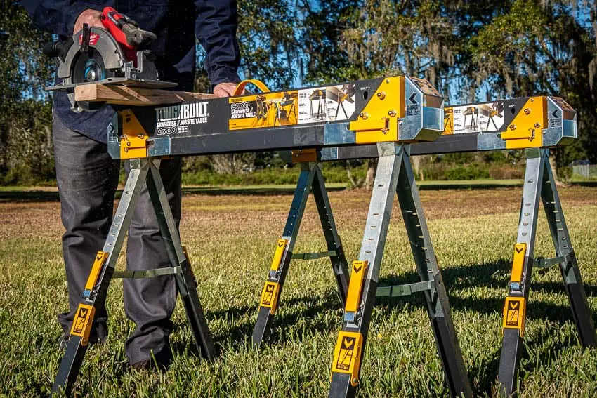 ToughBuilt Sawhorse Jobsite Table Review TB C700 Pro Tool Reviews