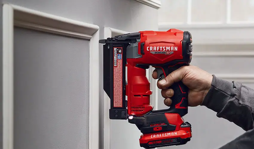 Craftsman battery operated nail gun best sale