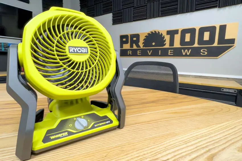 Ryobi 18V Hybrid 7.5 Inch Portable Fan Review PCL811B PTR