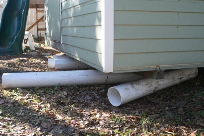 How To Move A Shed With PVC Pipe In 6 Easy Steps 4 Insert PVC pipe