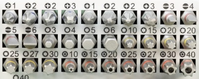 screw bit types for screwdrivers