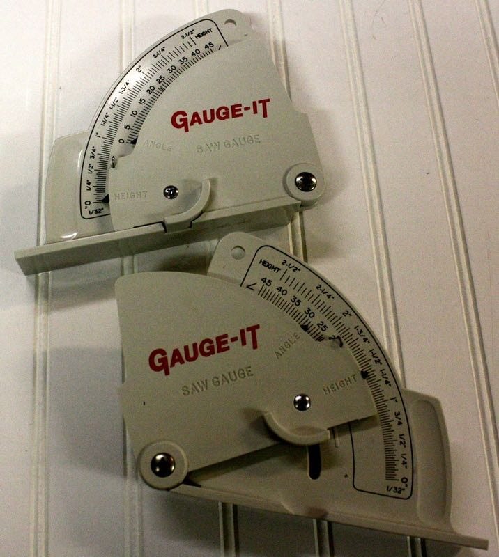 Gauge-It table saw gauges