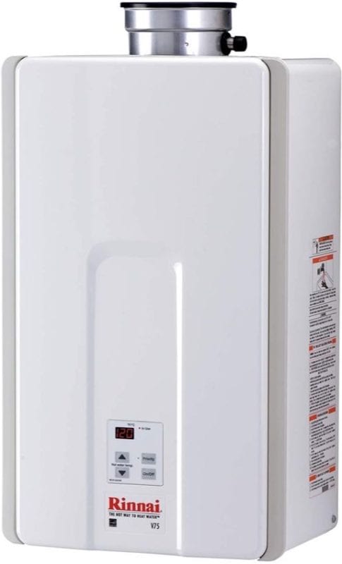 Best Water Heater Reviews of 2023 5 Rinnai V75IN Indoor Tankless Water Heater