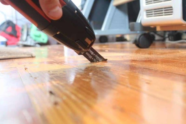 Fein MultiMaster Top wood flooring