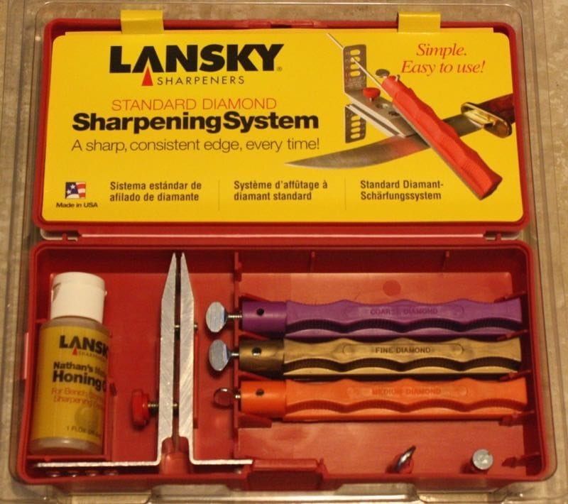 How I sharpen small blades with a lansky honing system. I use the