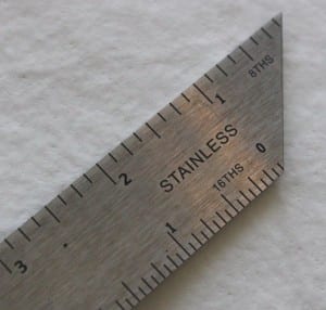 Swanson Sliding Bevel markings