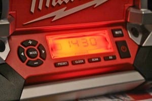 Milwaukee M18 jobsite radio LCD