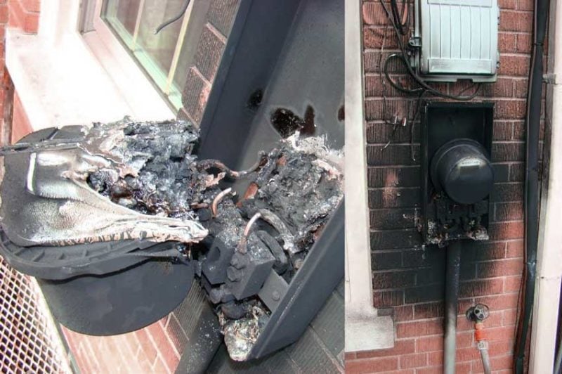 smart power electricity meter fires