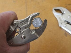 Irwin Vise-Grip Fast Release Curved Jaw Locking Pliers application