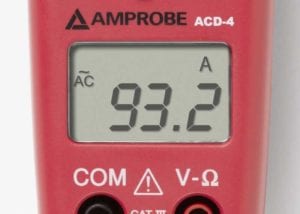 Amprobe ACD-4 Compact Clamp Meter digital display