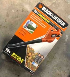 Black & Decker 18V Hard Surface Sweeper & Blower