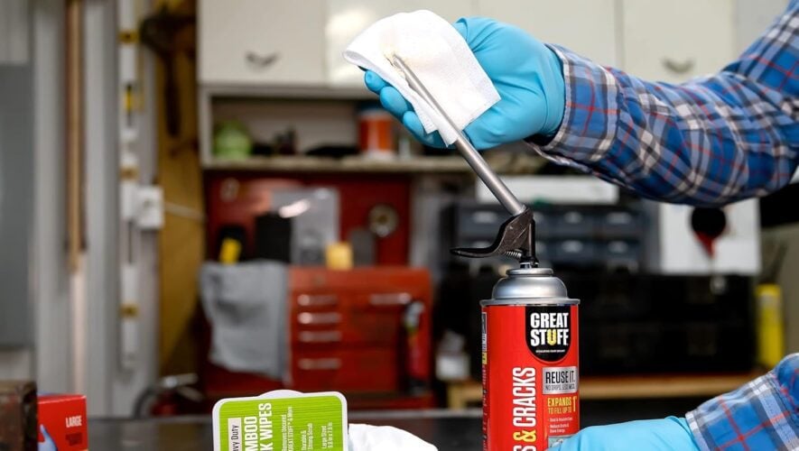 Great Stuff work wipes