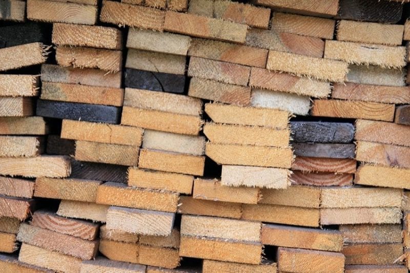 quarter sawn wood lumber boards
