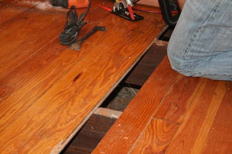 removing pine boards - old wood floors