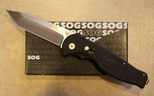 SOG FSAT-8 Flash II Tanto Straight Edge Knife