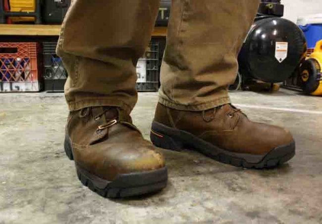 Timberland PRO Helix Waterproof Safety Toe Work Boots application