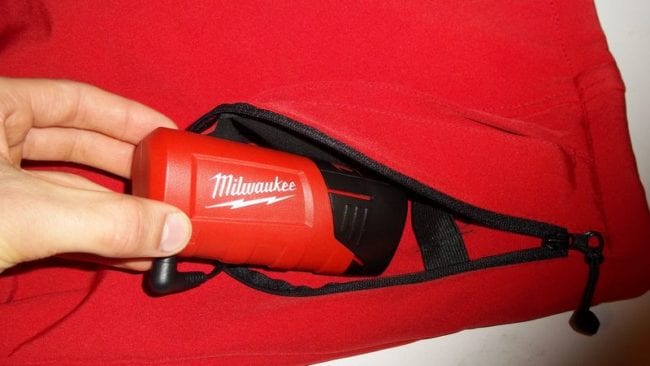 Milwaukee heated jacket battery pocket