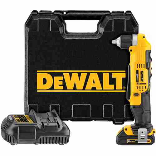 DeWalt DCD740C1 20V MAX Lithium-Ion Compact Right Angle Drill Kit
