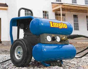 Emglo EM810-4M 4-Gallon Dolly-Style Twin Tank Air Compressor