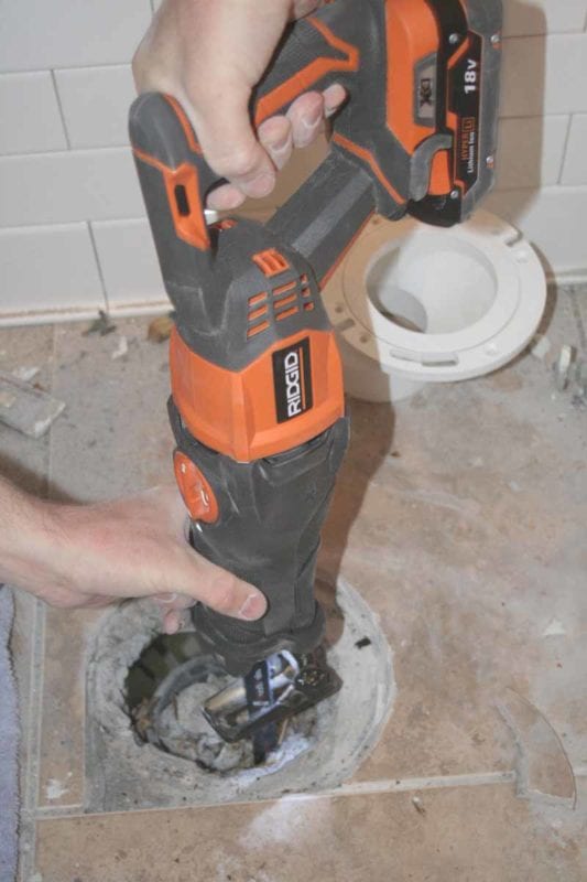 how to install an offset toilet flange