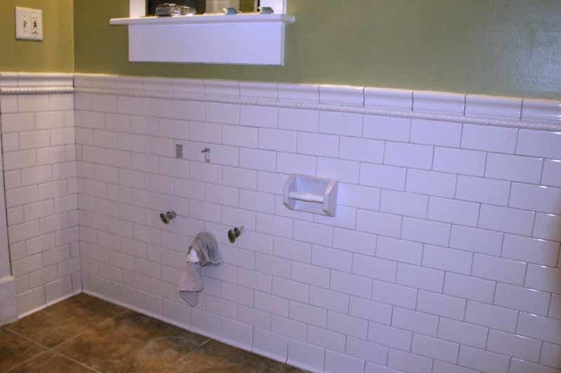 Renovating bathroom subway tile