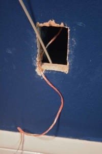 rewiring electrical outlet
