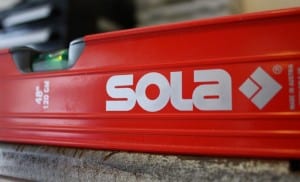 Sola BR48 Big Red Aluminum Level angled