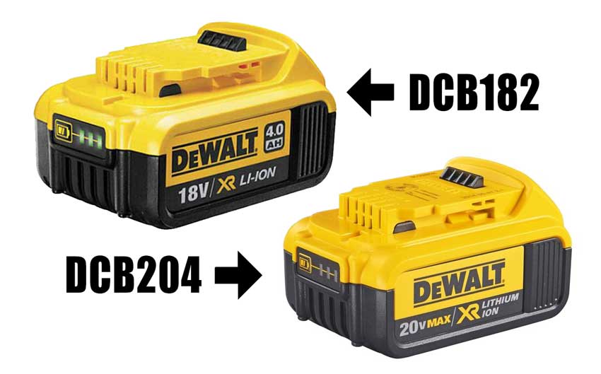Egomania bypass Stressful DeWalt 4.0Ah DCB204 vs DCB182 Battery Packs - Pro Tool Reviews