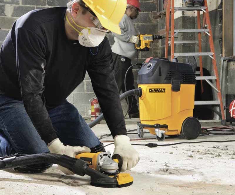 DeWalt Grinder Shrouds in use