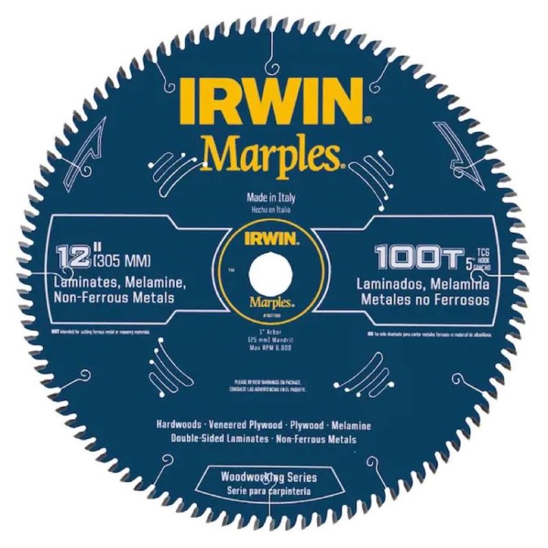Irwin Marples 12-inch 100T laminate blade