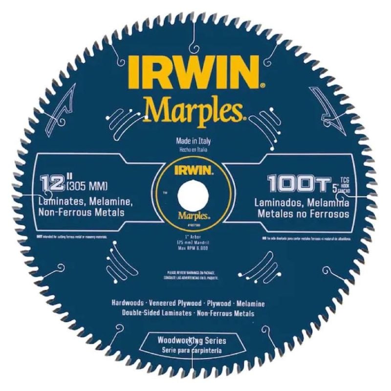 Irwin Marples 12-inch 100T laminate blade