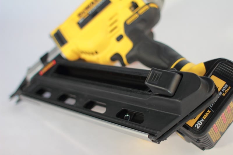 DeWalt DCN690 Cordless Framing Nailer Magazine Load Button