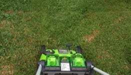 Greenworks 20 Twin Force mowing