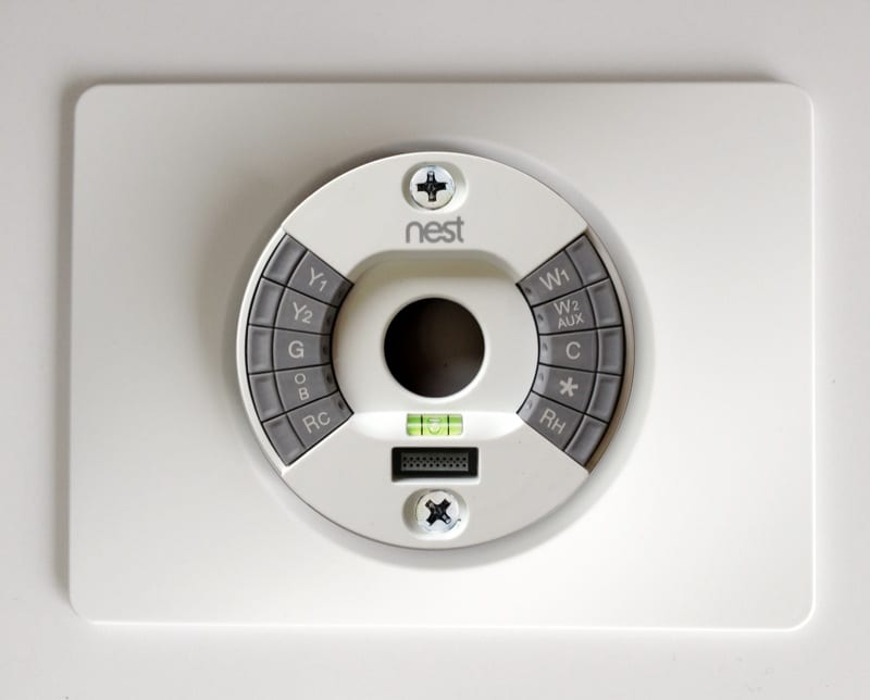 Nest thermostat base options