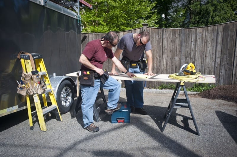 tool belts in use