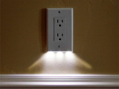 SnapRays Guidelight LED outlet cover