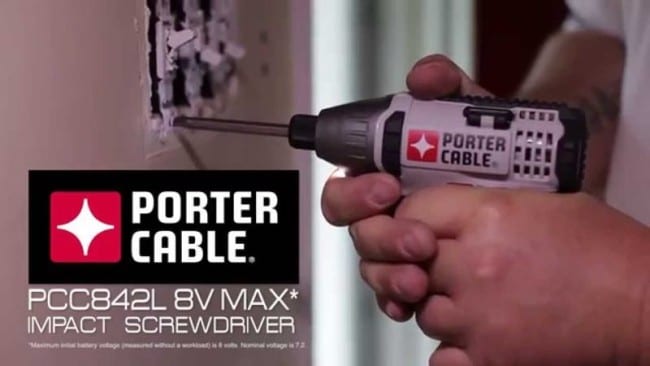 porter cable 8v max impact screwdriver