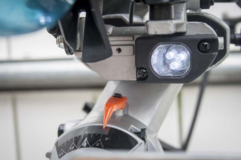 Makita LS0815F miter saw LEDs