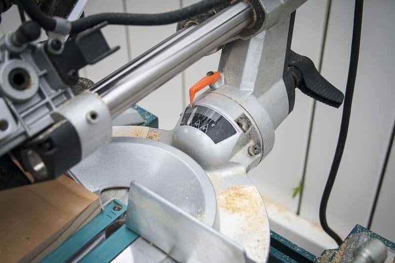 Makita LS0815F miter saw bevel