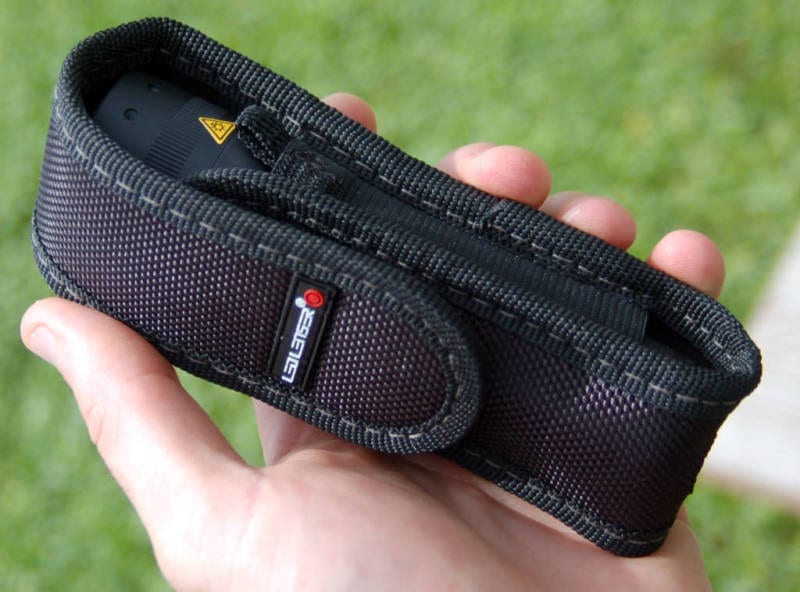 sturdy flashlight carrying case with belt loop