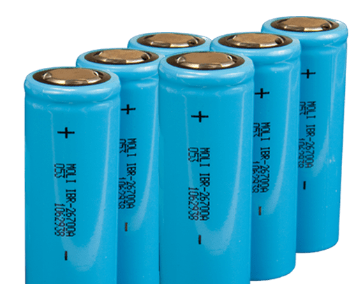 blue 18650 lithium-ion tool battery cells