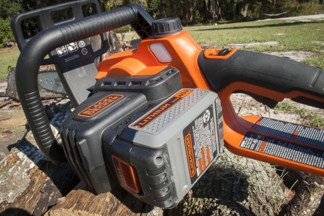 black and decker 40V chainsaw battery