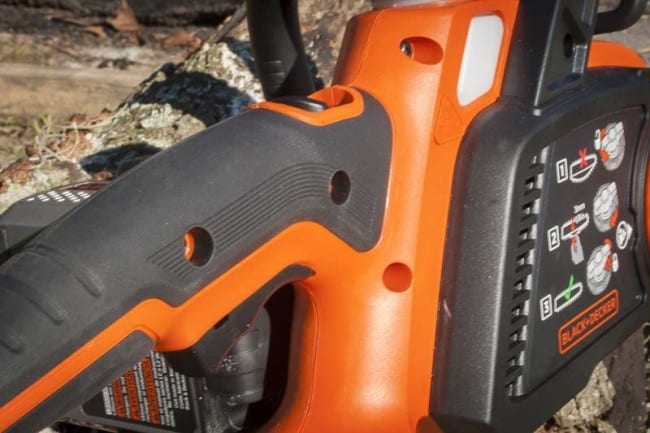black and decker 40V chainsaw handle