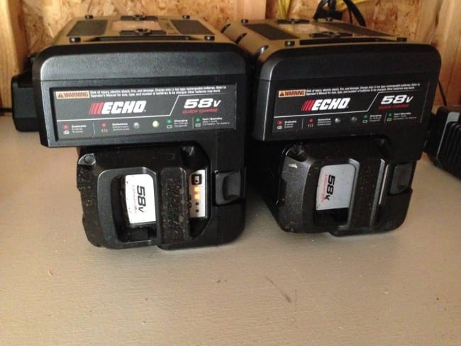 A pair of Echo chargers at work