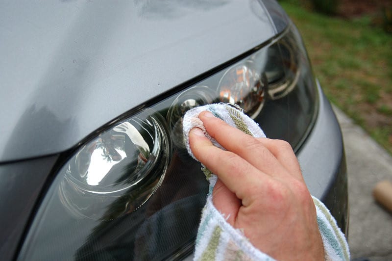 Cleaning headlights that don't need repair