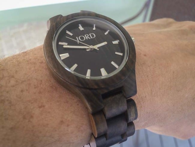 Jord wooden watch fieldcrest black