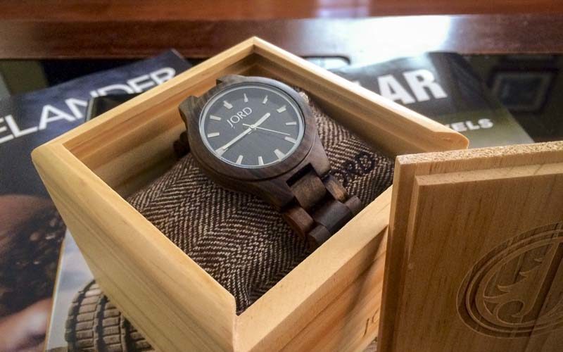 Jord wooden watch fieldcrest box