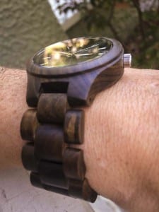 Jord wooden watch fieldcrest side