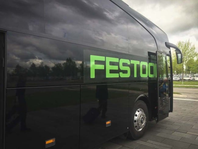Festool Germany media event bus