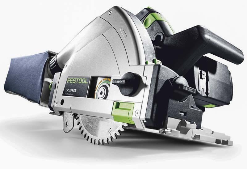 Festool TSC 55 REB plunge cut saw front